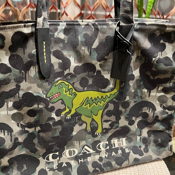 COACH Camo Tote with Rexy - Picture 2 of 9